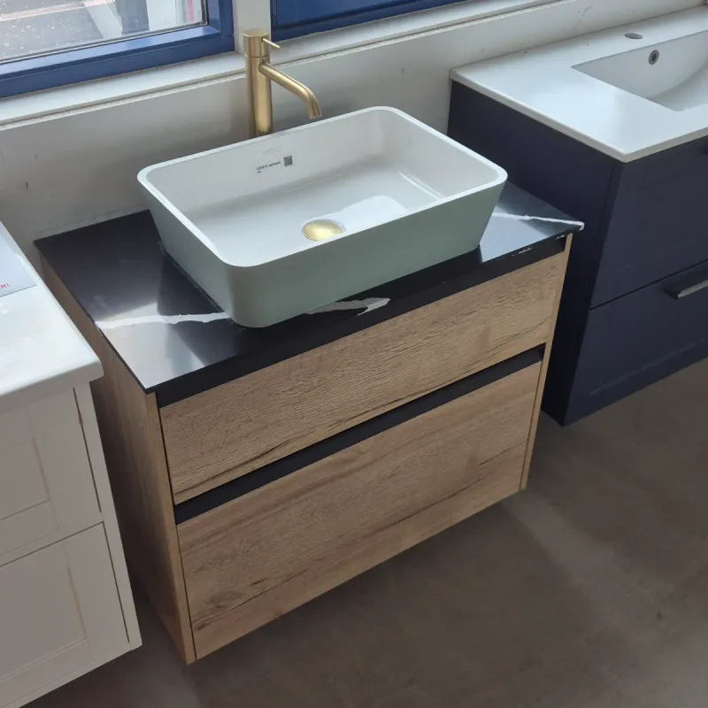OUTLET: Dansani Inzo 80 cm Baderomsmøbel Natur Eik - Utstilling