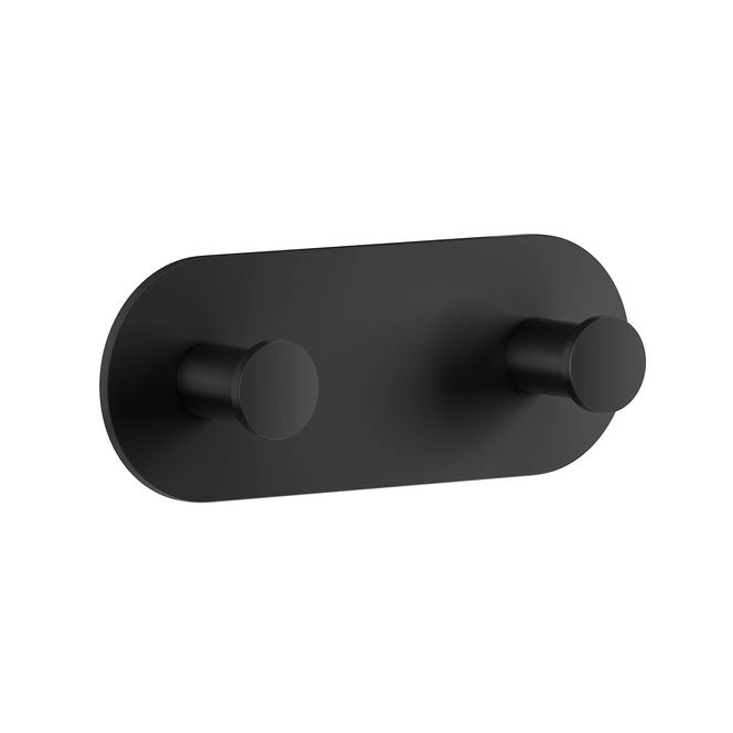 Hovedbilde Smedbo DOT Dobbel krok, Selvklebende, Lengde 125 mm, Matt Sort