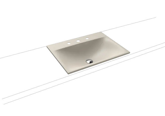 Hovedbilde Kaldewei SILENIO Nedfelt Servant Mod 3037 60x46 cm, Warm Grey 10, 3 ...