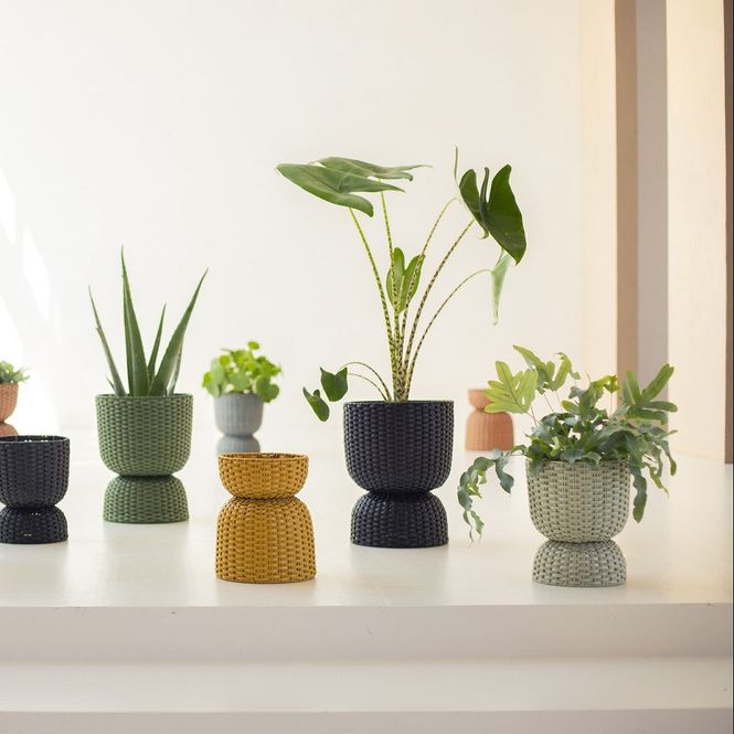 Hovedbilde Handed By Planter diabolo kurv matcha Grønn liten