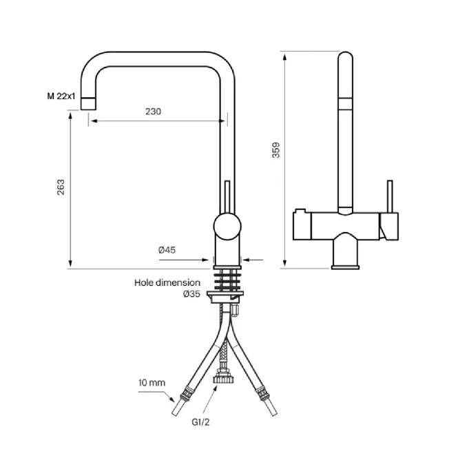 Hovedbilde Tapwell SK984 kjøkkenbatteri