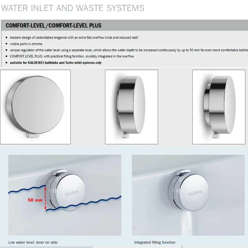 Kaldewei PURO Side Overflow Mod 656 Innebygd Badekar 170x75 cm
