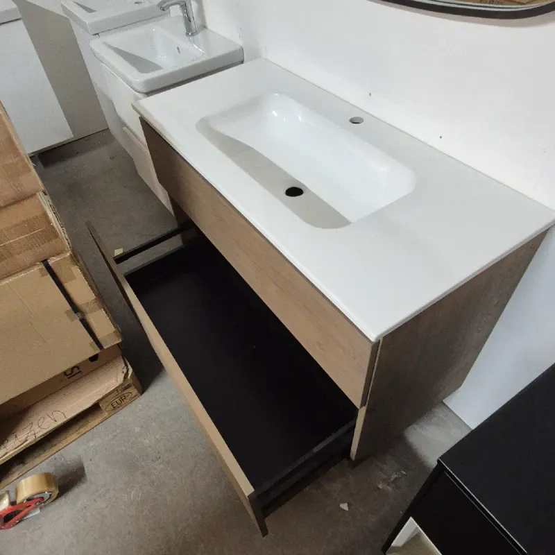 OUTLET: Sanibell Proline 100 cm Baderomsmøbel Raw Oak - Utstilling