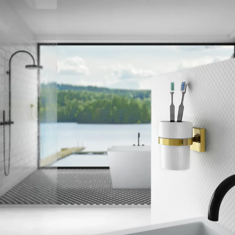 Smedbo House tannglass med holder - porselen