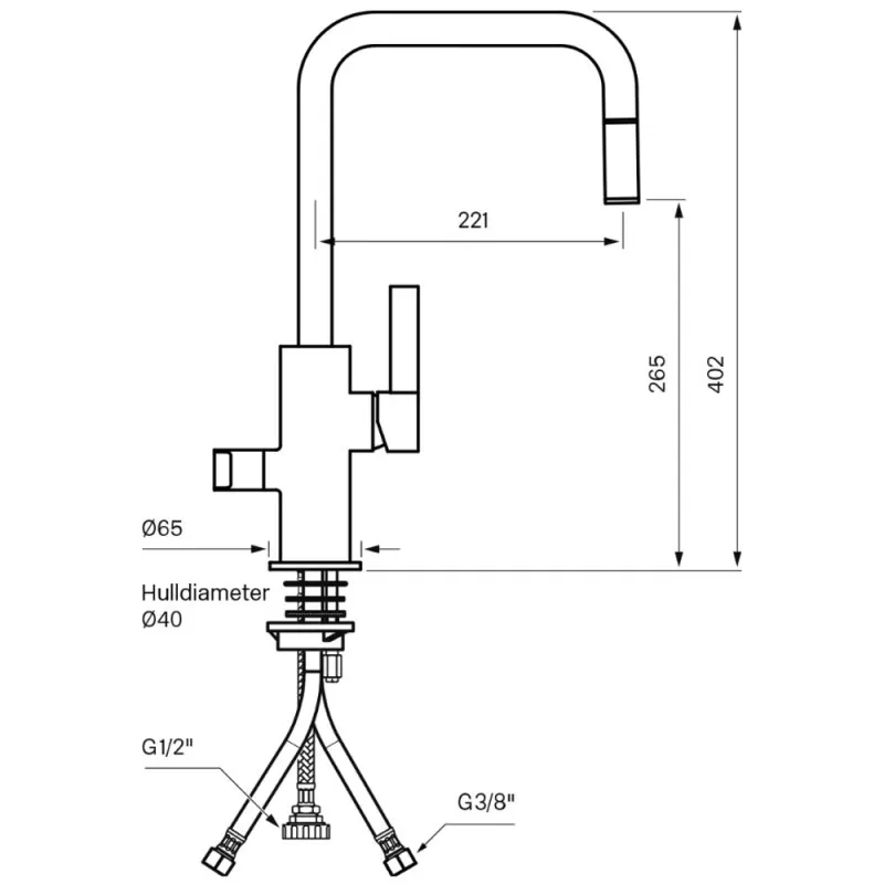 Tapwell ARM887 Kjøkkenbatteri
