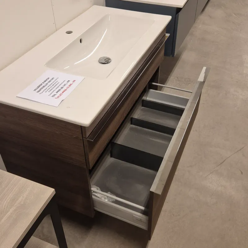 OUTLET: Villeroy & Boch Venticello 100 cm Baderomsmøbel Oak - Utstilling