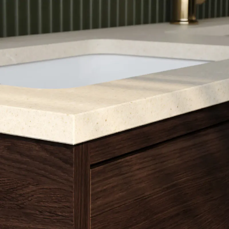 Gustavsberg Ducentic Servantskap 80 cm med Benramme, Beige Royal Benkeplate og Underlimt Servant