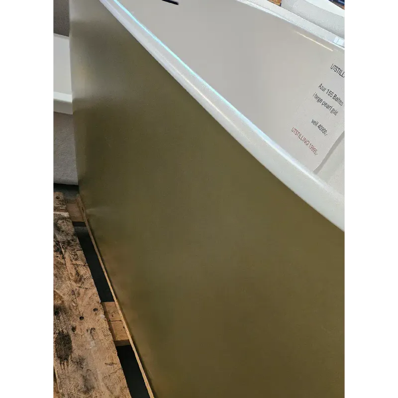OUTLET: Balteco Azur Frittstående Badekar - 154x71 cm – Hvit / Pearl Gold