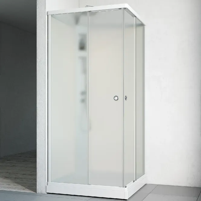 Hovedbilde Macro Flow Rett dusjkabinett - Innfelt blandebatteri