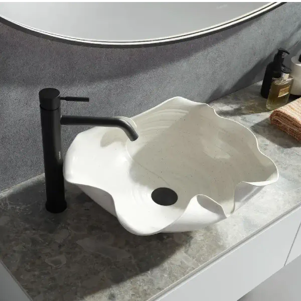 Hovedbilde Scala Bad Handmade ART Snøfrisk Toppmontert Servant 48x37 cm