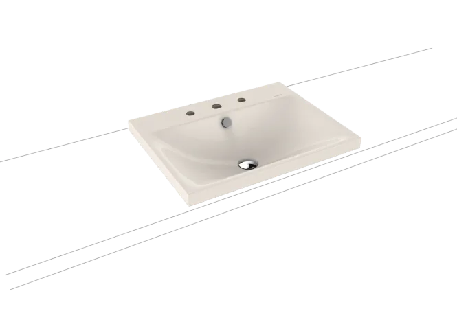 Hovedbilde Kaldewei SILENIO Toppmontert Servant Mod 3040 60x46 cm, Pergamon, 3 ...