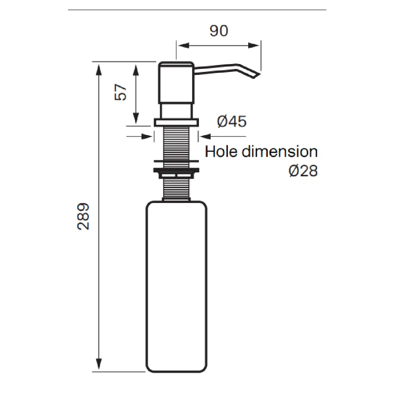 Tapwell BI228 såpepumpe