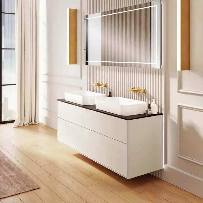 Villeroy & Boch Finion speil 60-160 cm med belysning - Uten Emotion-lys