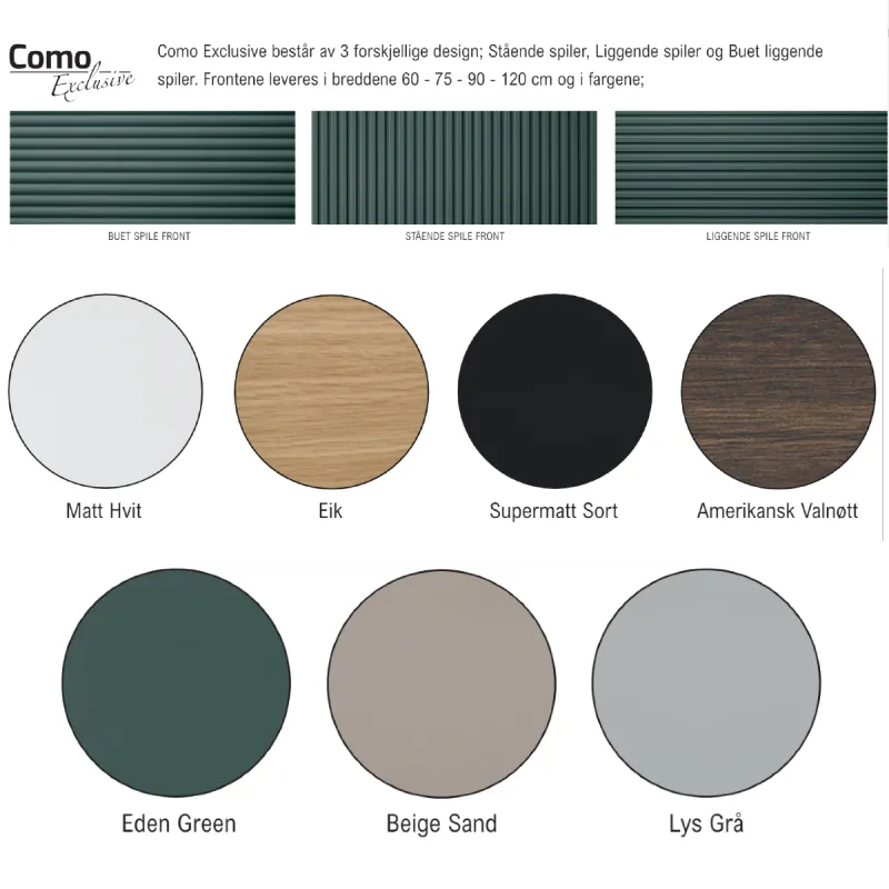 Scala Bad Como 75 cm servantskap - Exclusive fronter