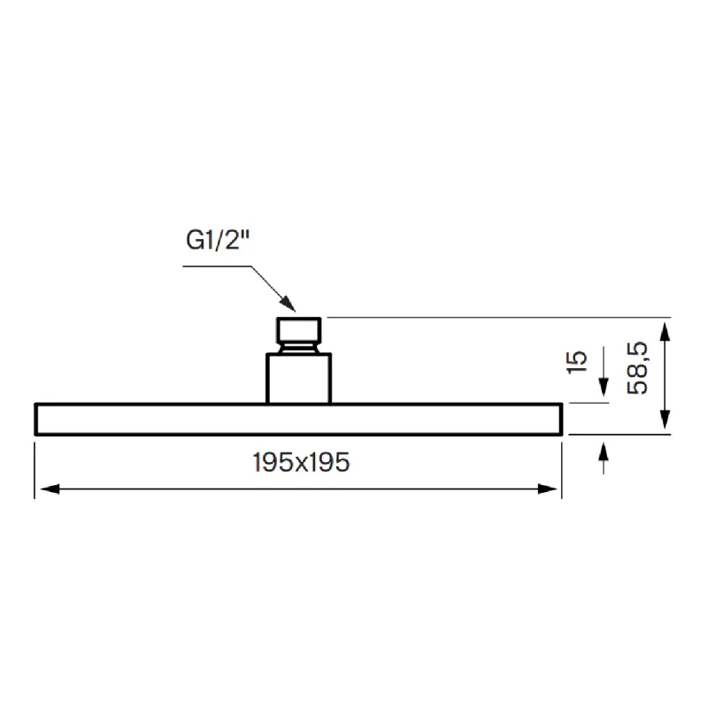 Tapwell ZSOF075 taksil 19,5x19,5 cm