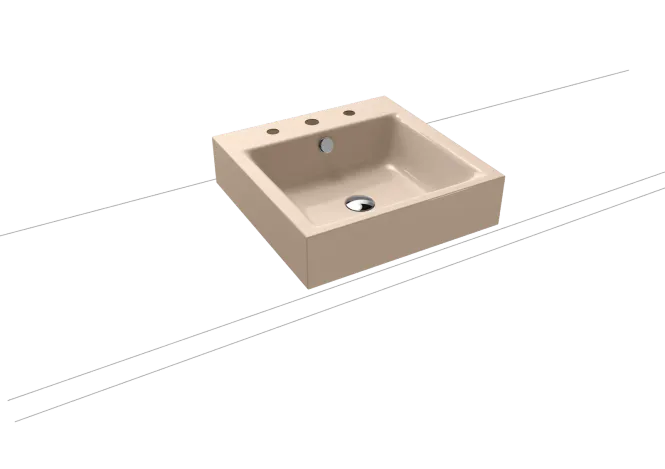 Hovedbilde Kaldewei PURO Mod 3156 Toppmontert Servant, 46x46 cm, Bahama Beige, 3 ...