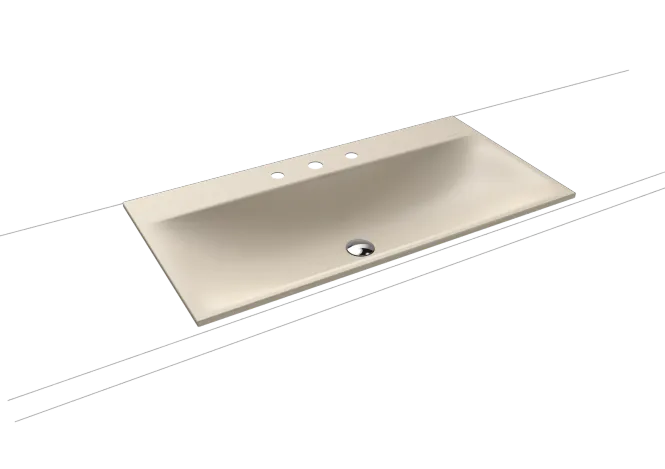 Hovedbilde Kaldewei SILENIO Nedfelt Servant Mod 3038 90x46 cm, Warm Beige 20, 3 ...