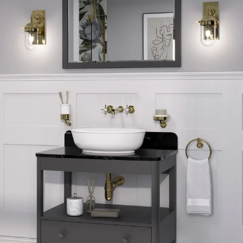 Burlington Guild Servantskap 58 cm med Marquina Benkeplate