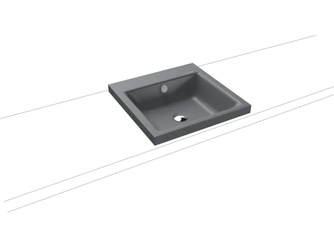 Hovedbilde Kaldewei PURO Mod 3153 Toppmontert Servant, 46x46 cm, Cool Grey 70, 0 ...