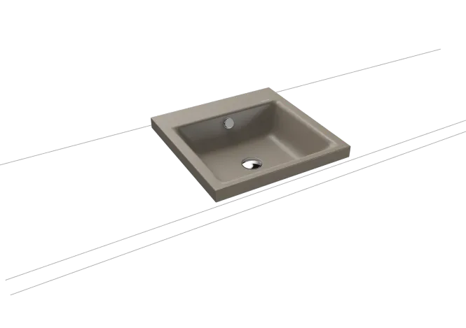 Hovedbilde Kaldewei PURO Mod 3153 Toppmontert Servant, 46x46 cm, Warm Grey 60, 0 ...