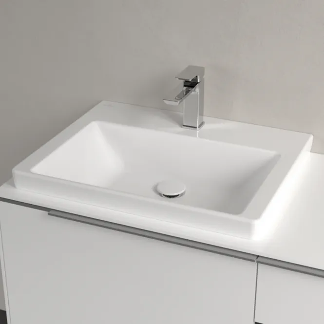 Hovedbilde Villeroy & Boch Subway 3.0 enkel møbelservant 60 cm med kranhull