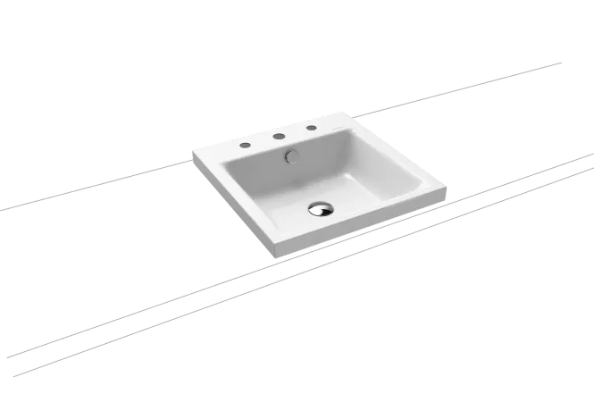 Hovedbilde Kaldewei PURO Mod 3153 Toppmontert Servant, 46x46 cm, Alpine White, 3 ...