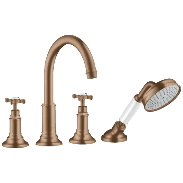 Hovedbilde Axor Montreux 4-hulls Badekarbatteri til karkant med kryssgrep