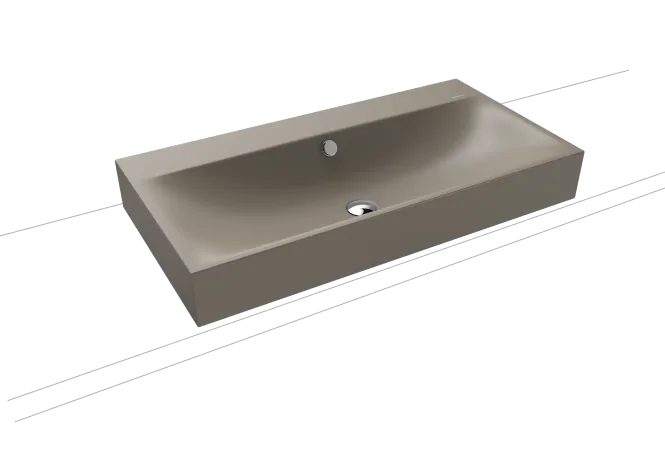 Hovedbilde Kaldewei SILENIO Toppmontert Servant Mod 3043 90x46 cm, Black Matt ...