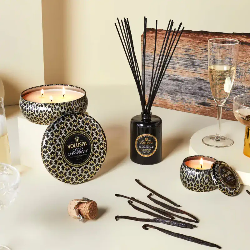 Voluspa Maison Noir Reed Diffuser - Crisp Champagne
