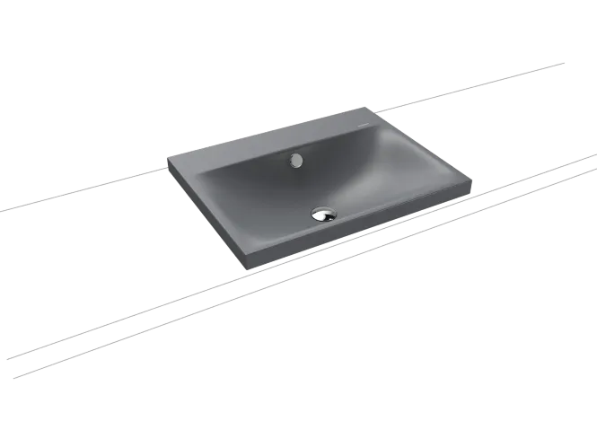 Hovedbilde Kaldewei SILENIO Toppmontert Servant Mod 3040 60x46 cm, Black Matt ...