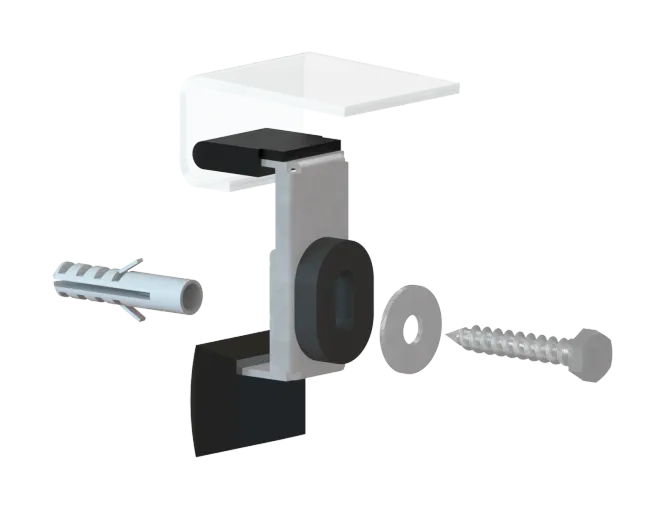 Hovedbilde Kaldewei Veggfester, Design 2012, sett med 1 stk