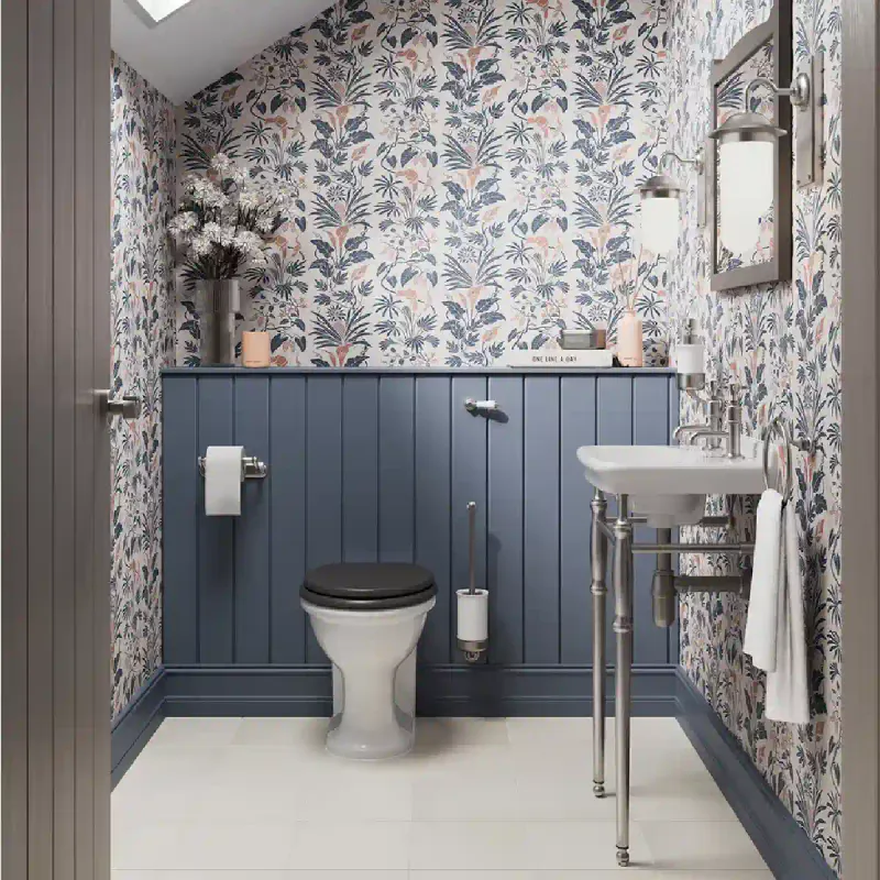 Burlington Guild Vegghengt Servant 45x38 cm og Rørstativ