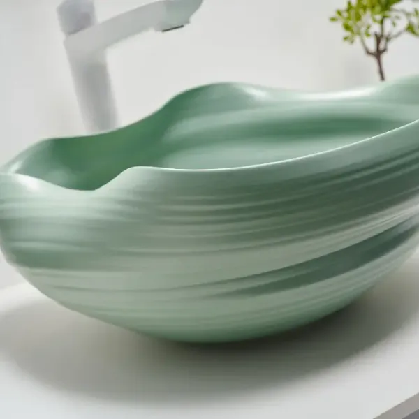 Hovedbilde Scala Bad Handmade ART Sjøbris Toppmontert Servant 38.5x37 cm