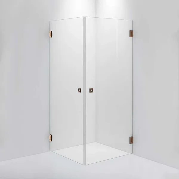 Hovedbilde OUTLET: INR ARC 12 Original Dusjhjørne 80x80 cm - Brushed Bronze - ...