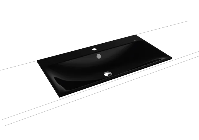 Hovedbilde Kaldewei SILENIO Nedfelt Servant Mod 3038 90x46 cm, Black Matt 100, 3 ...