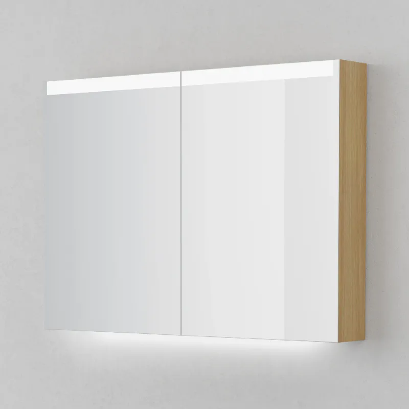 OUTLET: INR Stage Plus Speilskap 100 cm - Natural Oak