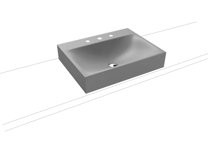 Hovedbilde Kaldewei SILENIO Toppmontert Servant Mod 3042 60x46 cm, Cool Grey 30, ...