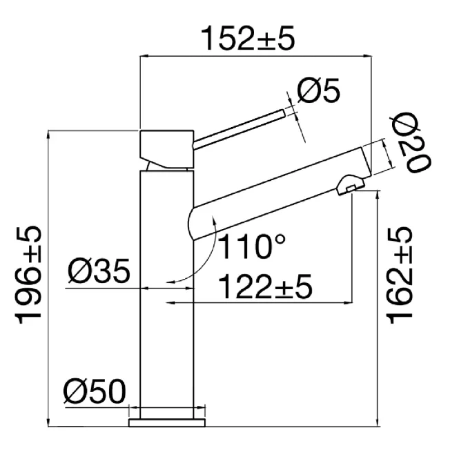 Hovedbilde Scandtap Steel Vector Medium Servantbatteri