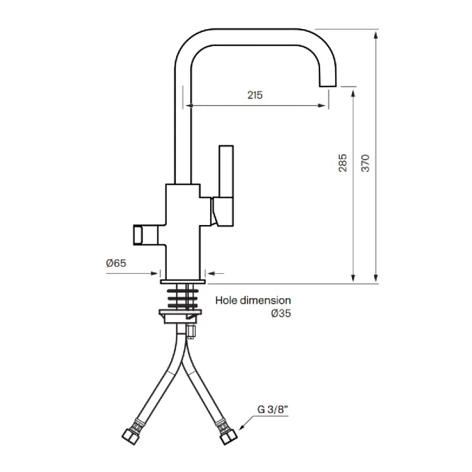 Hovedbilde Tapwell ARM584 kjøkkenbatteri