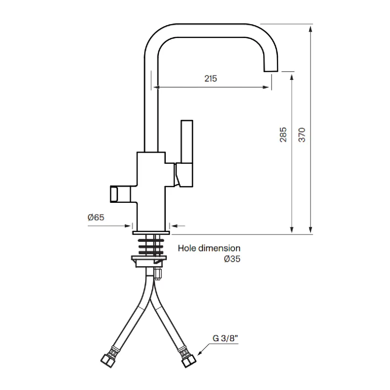 Tapwell ARM584 kjøkkenbatteri