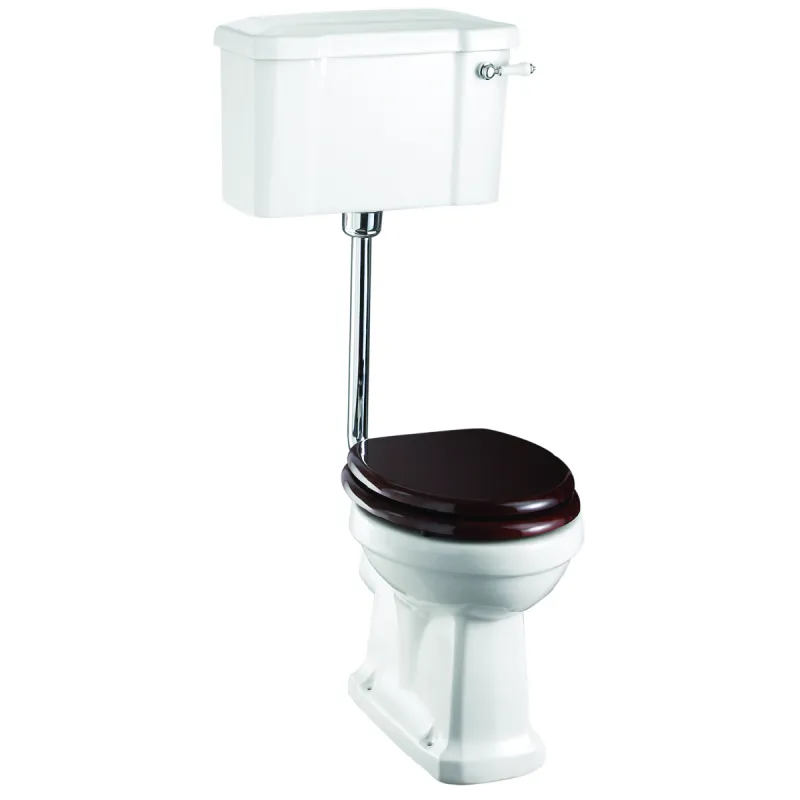 Burlington Standard Low Level gulvtoalett inkl.52cm sisterne
