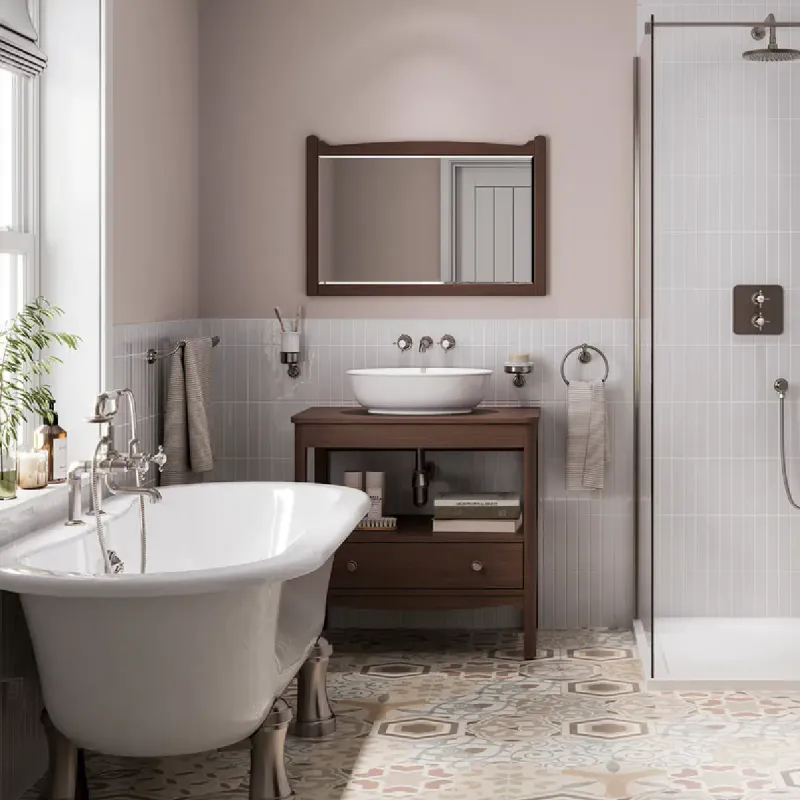 Burlington Guild Servantskap 52 cm med Eik Benkeplate