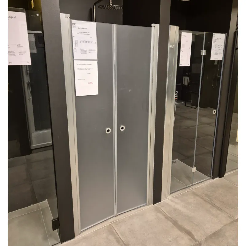 OUTLET: INR Linc 3 saloondører 95 cm frostet gl./mattbørstet