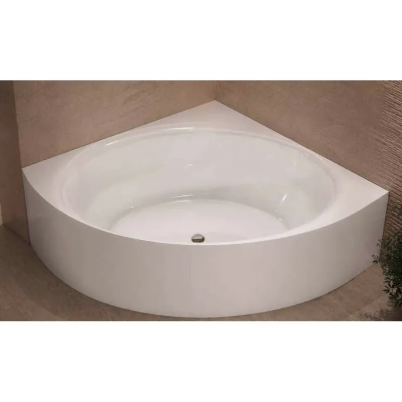 OUTLET: Sanipro Hawaii Hjørnebadekar 140x140 cm Hvit Utstilling