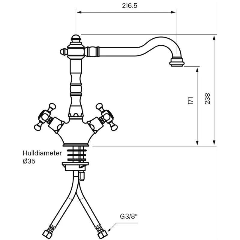 Tapwell FBLV180 kjøkkenbatteri