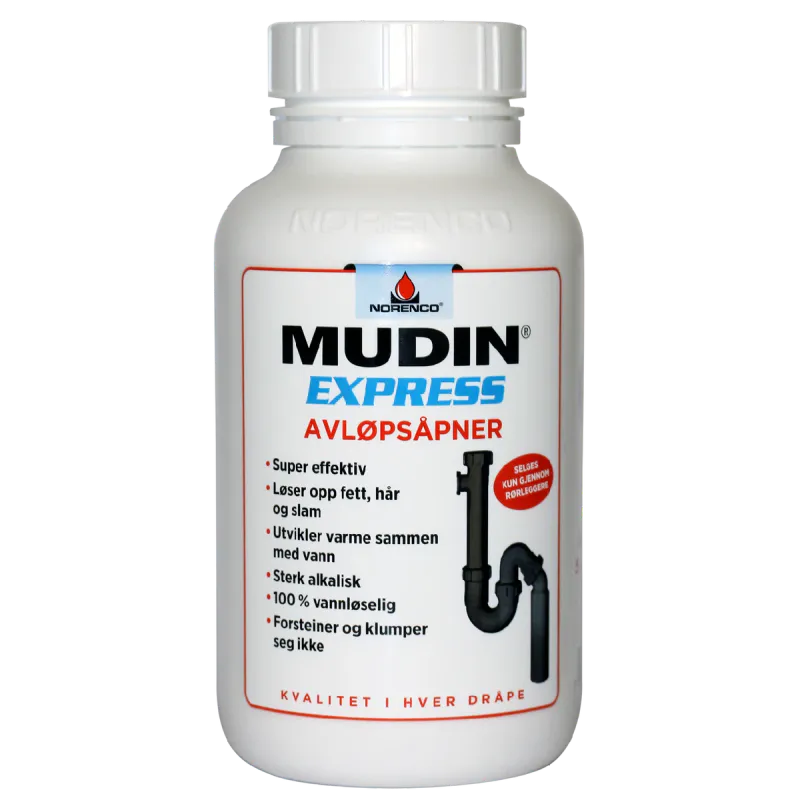 Norenco Mudin Express Avløpsåpner - 1 liter