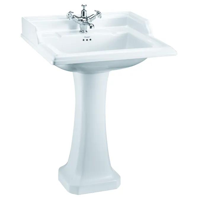 Hovedbilde Burlington Classic servant 65x57.5 cm inkl.søyle i hvit