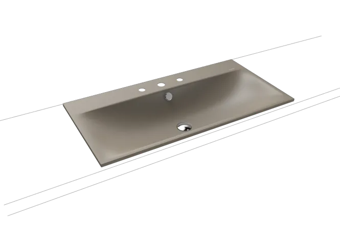 Hovedbilde Kaldewei SILENIO Nedfelt Servant Mod 3038 90x46 cm, Warm Grey 60, 3 ...