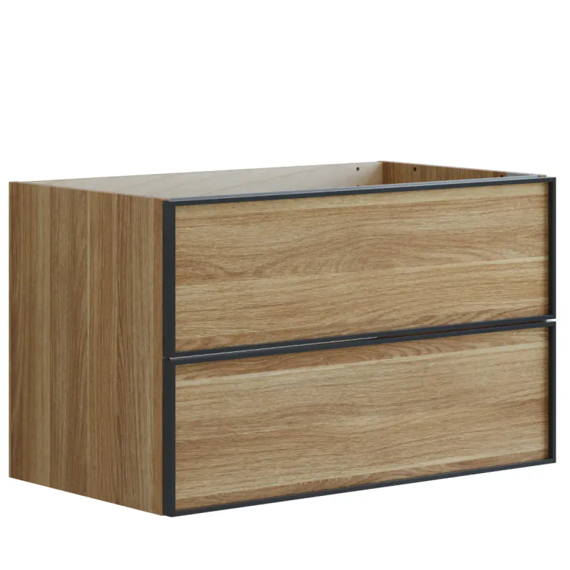 Dansani Inzo Urban Servantskap 80x44 cm med sort ramme for enkel servant