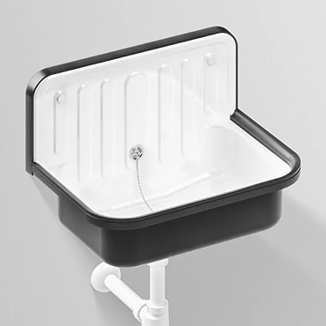 Hovedbilde Alape Vaskekar 51x36 cm Hvit/Sort